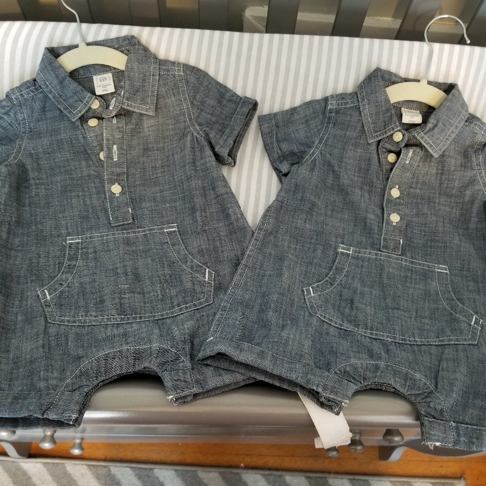 Baby Gap Jean Romper - Picture 1 of 3